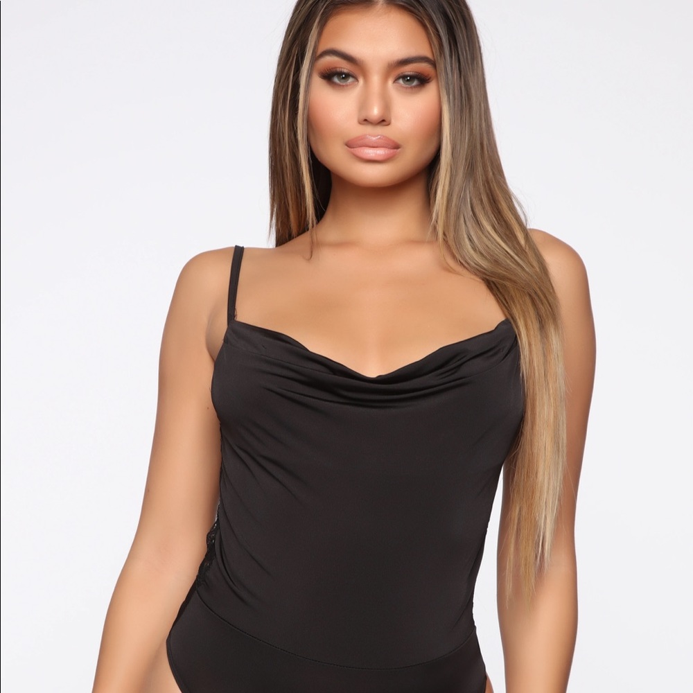 Cowl Neck Lace Bodysuit | Fashion Nova